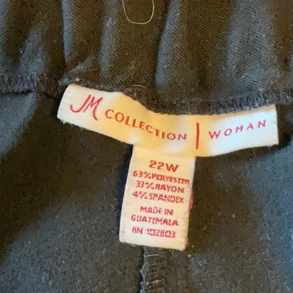 JM Collection Black Wide Leg Pants - Picture 5 of 6